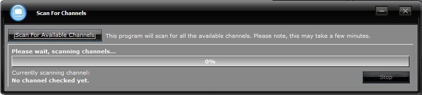 Scan for channels